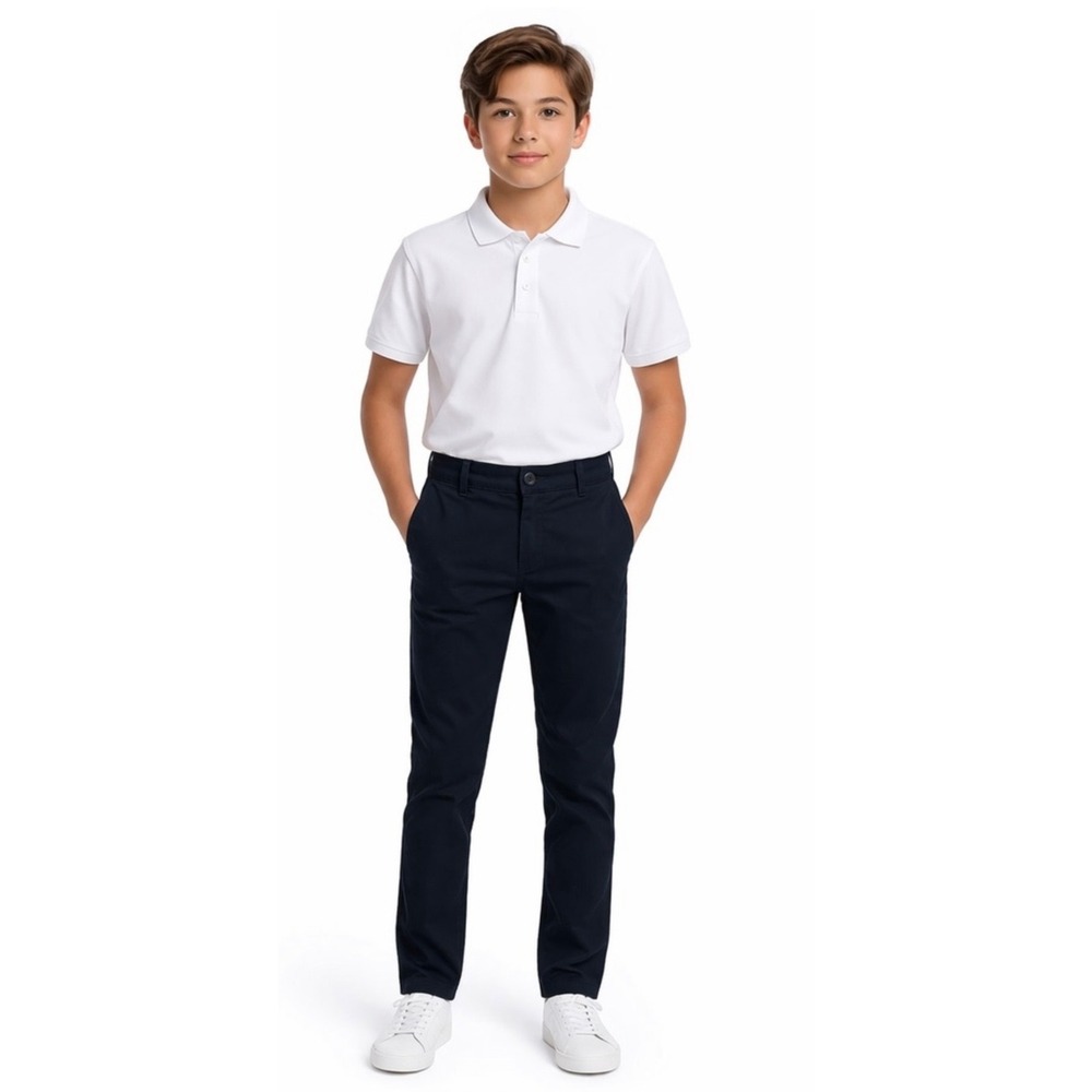 The Childrens Place Boys Navy Blue School Uniform Pants Size 16 Husky or Slim